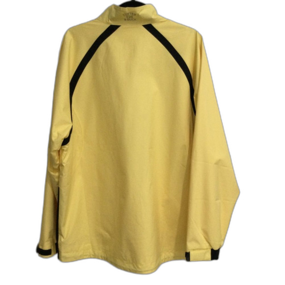 Cutter & Buck Windbreaker Jacket Men’s Size Large Yellow CB WeatherTec Pullover - Picture 2 of 13